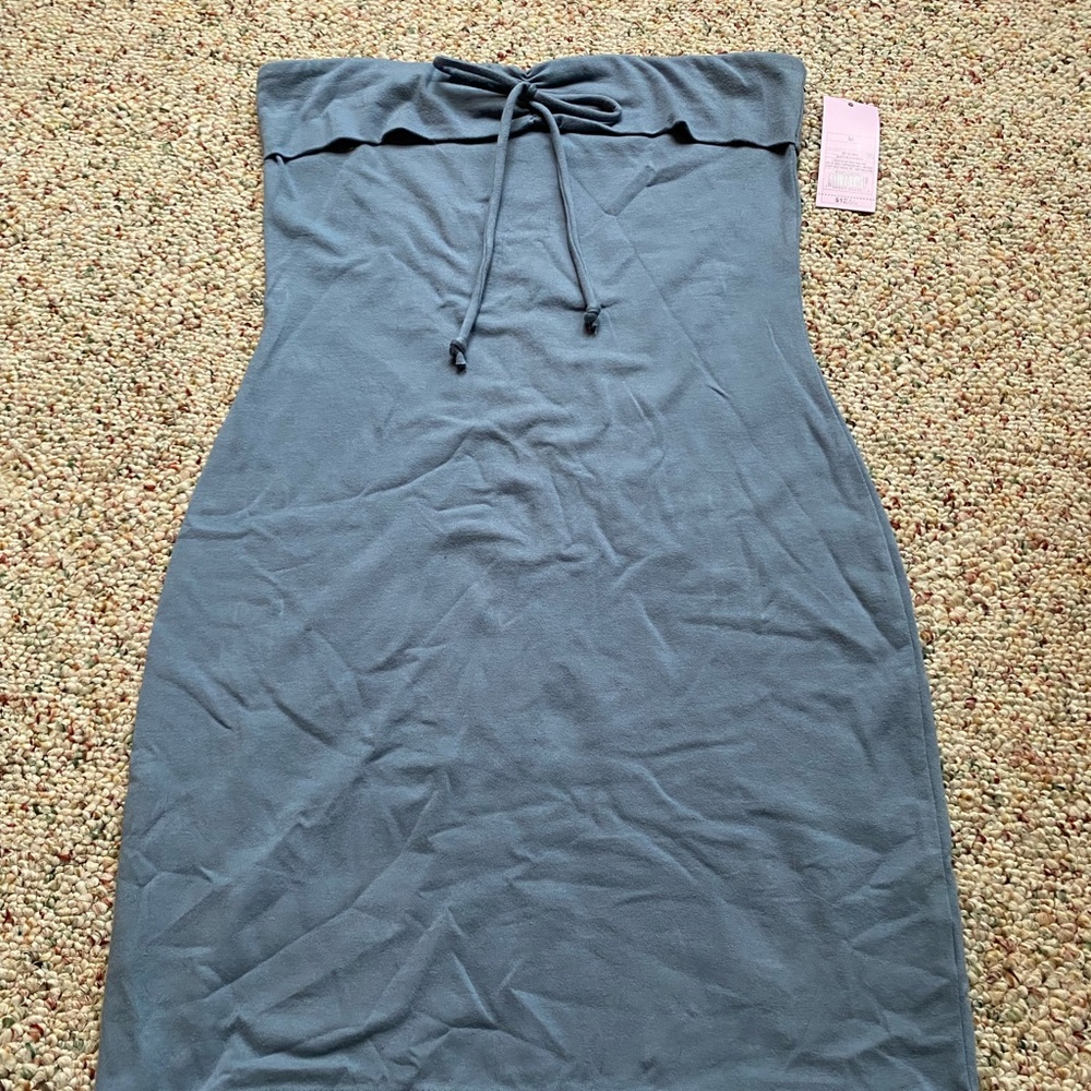 Strapless Blue mini dress NWT